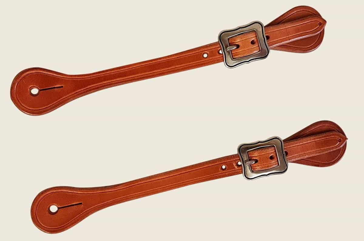 Spur Straps (single ply) 5/8" square buckles