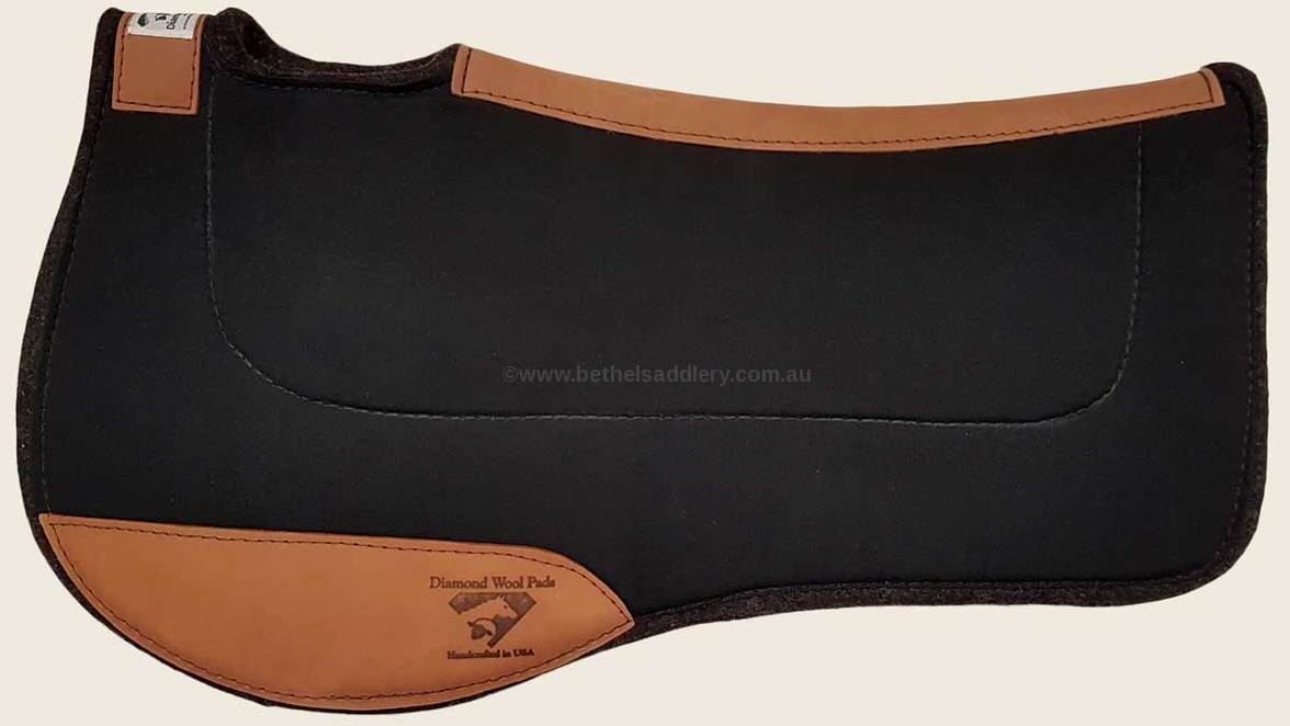 Diamond Wool Square Contoured Endurance Pad - ER85 Black