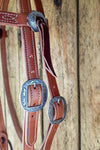 Headstall - Double & Stitched - Vee Brow